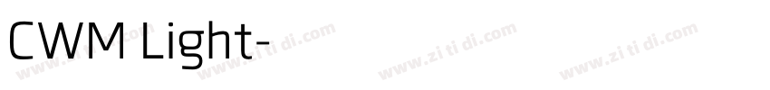 CWM Light字体转换